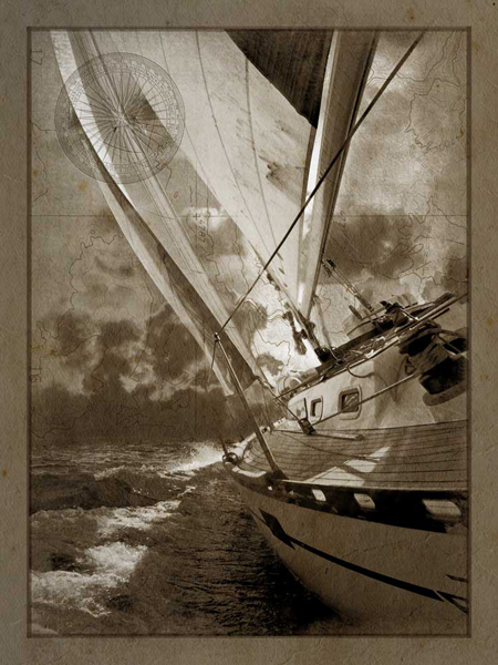 Sailing in Sepia A - GI ArtLab