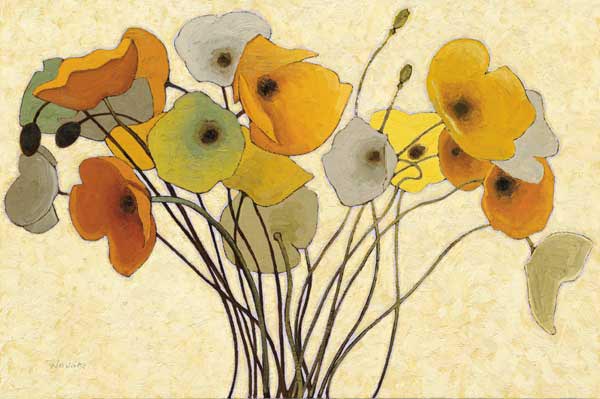 Pumpkin poppies I - Shirley Novak